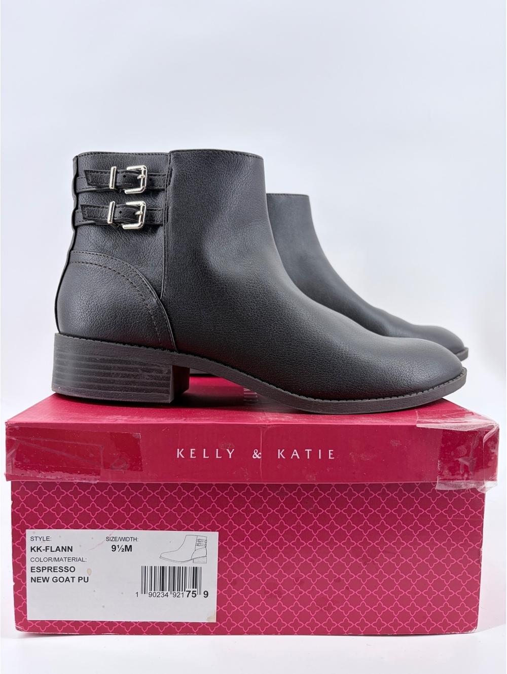 Kelly and Katie Ankle Boots Espresso 9.5 Dark Brown Buckle Fall Chic Boho